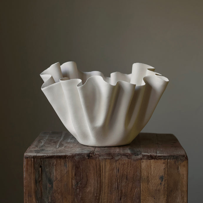Introducing the Limited Release Ruffle Bowl: An Exclusive Handmade Masterpiece from Jannalyn Bailey