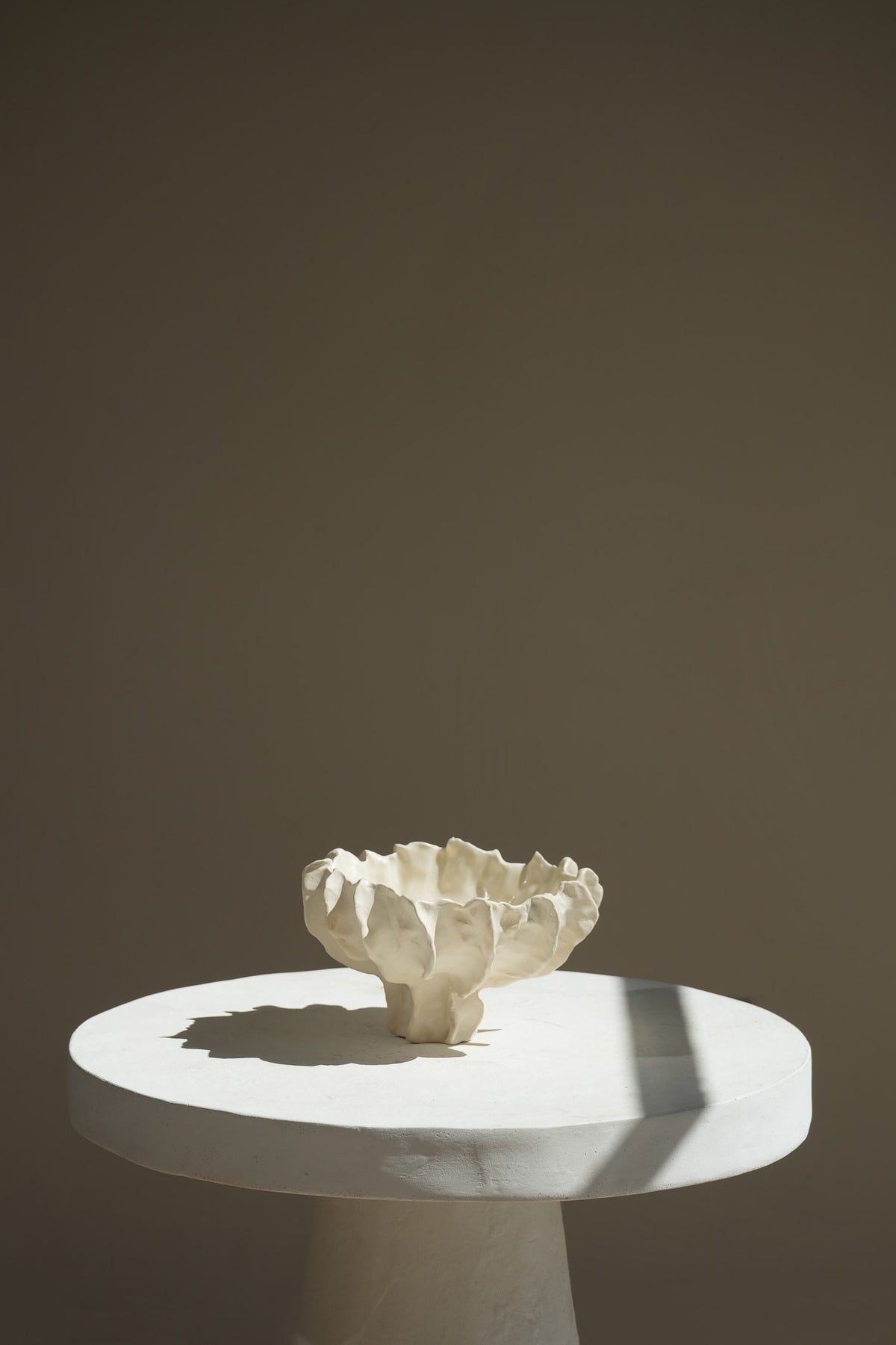 Acropora Ceramic Handsculpted Vase in Cream by AA Ceramics Work of Art Inspired by Coral Reefs. Luxury Home Decor