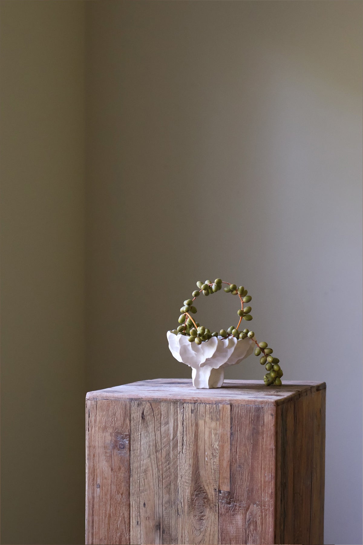 Acropora Ceramic Handsculpted Vase in Cream by AA Ceramics Work of Art Inspired by Coral Reefs. Luxury Home Decor
