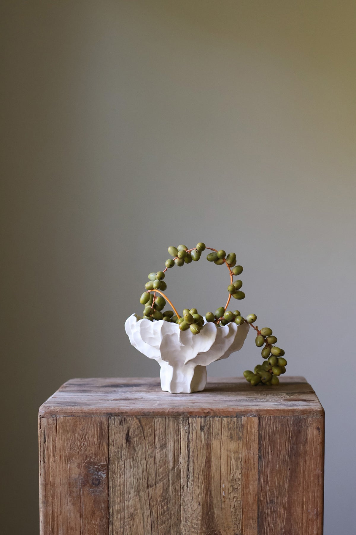 Acropora Ceramic Handsculpted Vase in Cream by AA Ceramics Work of Art Inspired by Coral Reefs. Luxury Home Decor