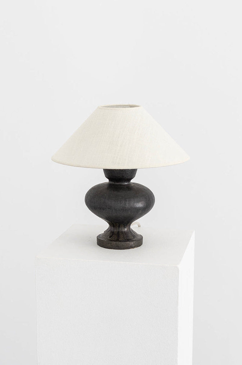 Sculptural ceramic lamps for interior design from our exclusive Vesta Lamp Collection, handmade in Spain by Canoa Lab.