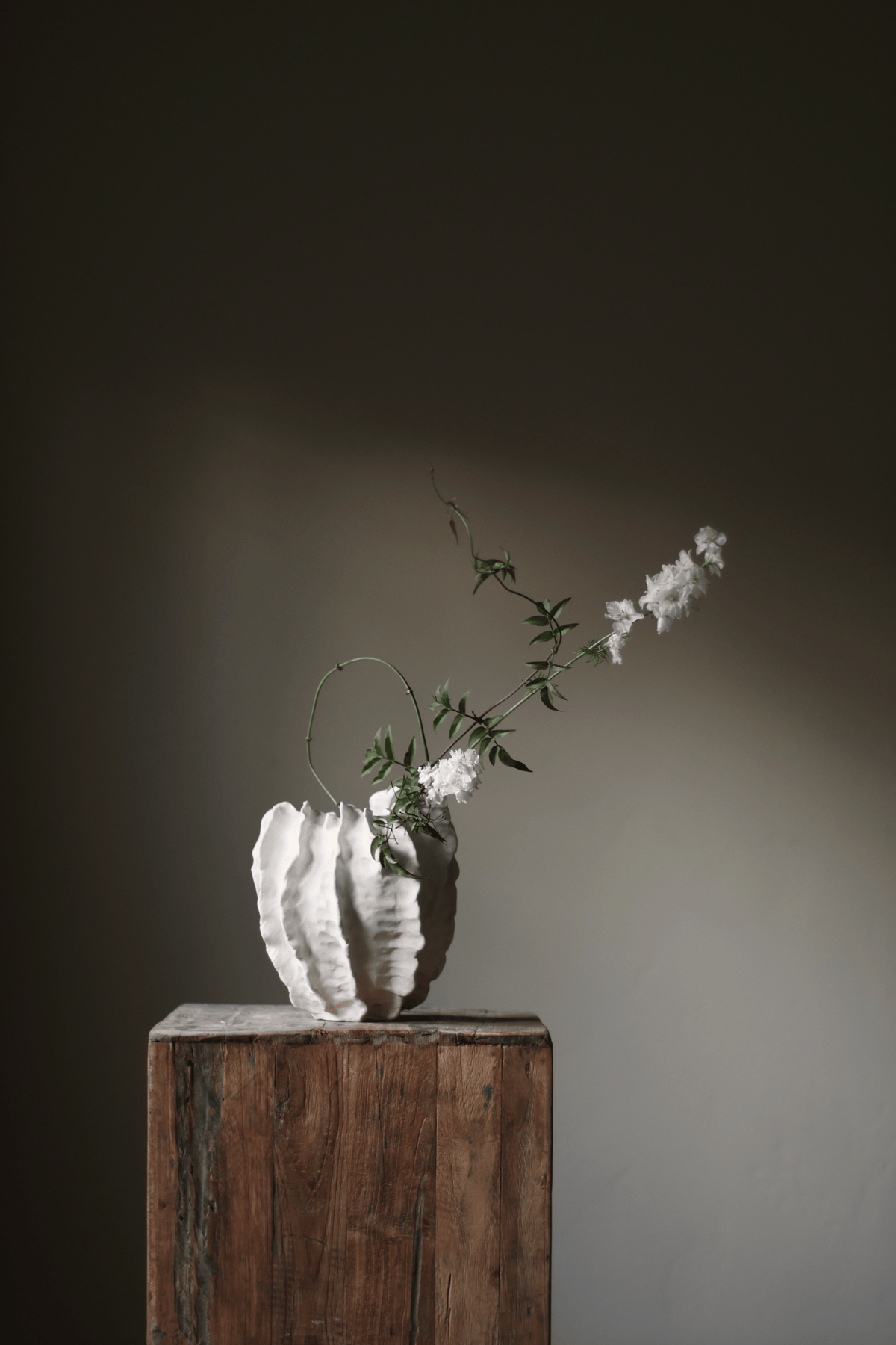 Great Barrier Reef Vase in Cream Handmade by AA Ceramics
