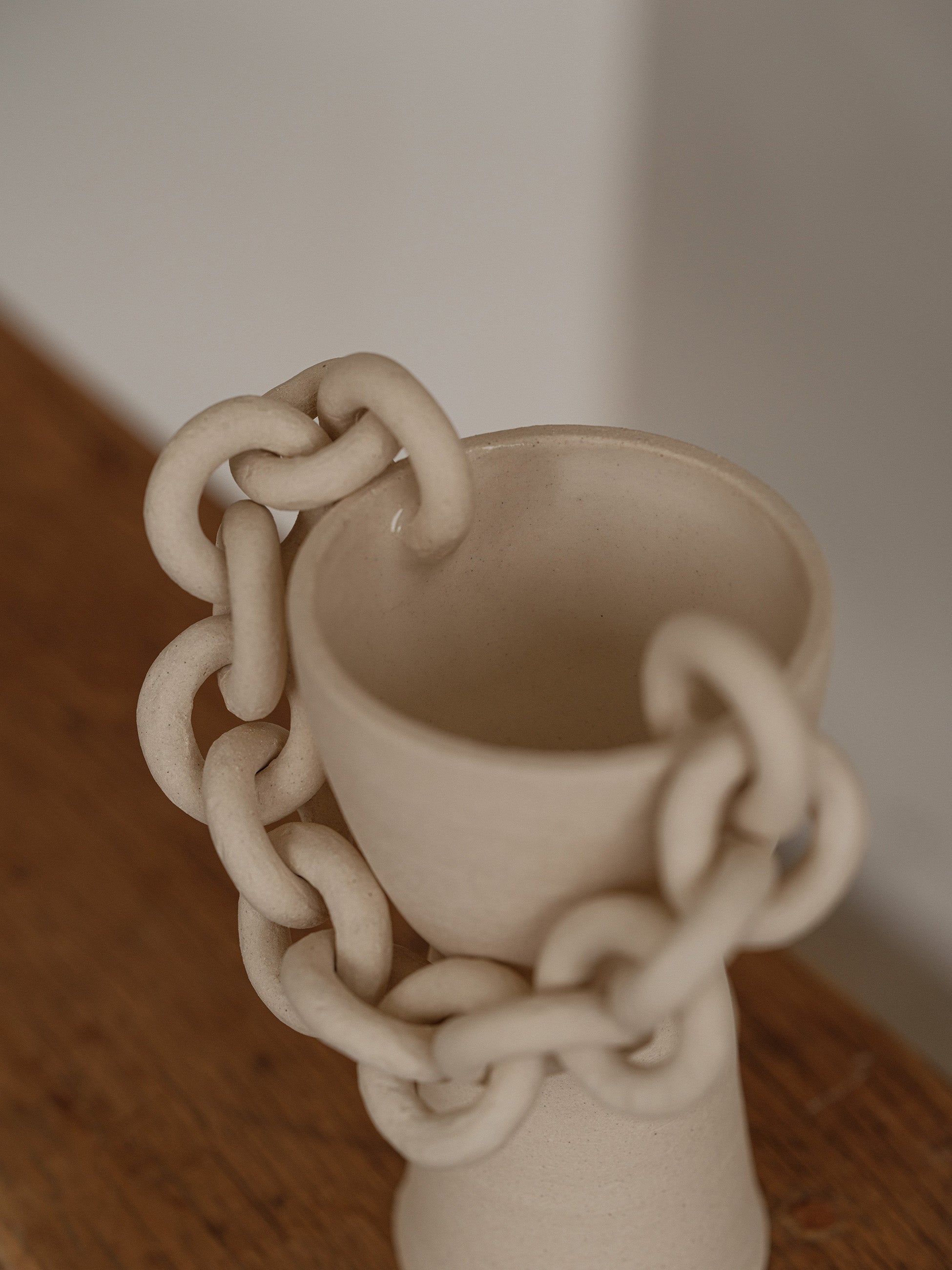 GREKKO CHAINED VESSEL — LUXURY HANDMADE SCULPTURAL ART – INK +