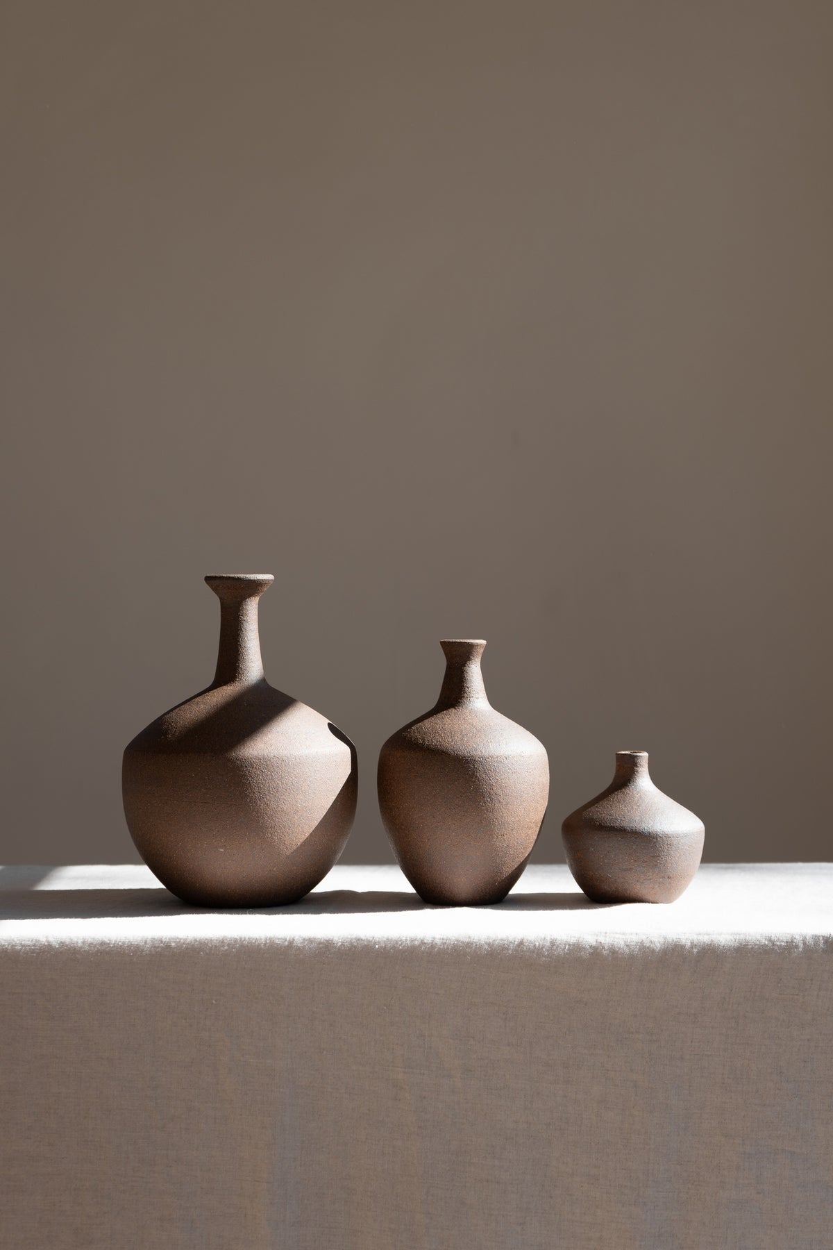 Handmade Bud Vase In Brown Espresso by Sombra Unique One of a Kind Home Decor Gift