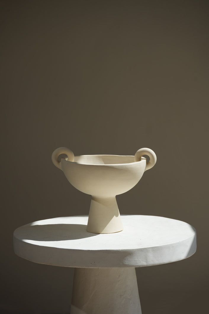 The Fruit Bowl Handmade Ceramic Vessel in Beige Cream by Amanda Hummes