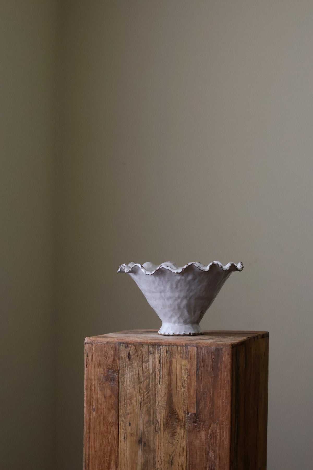 WONKY WAVE BOWL WHITE