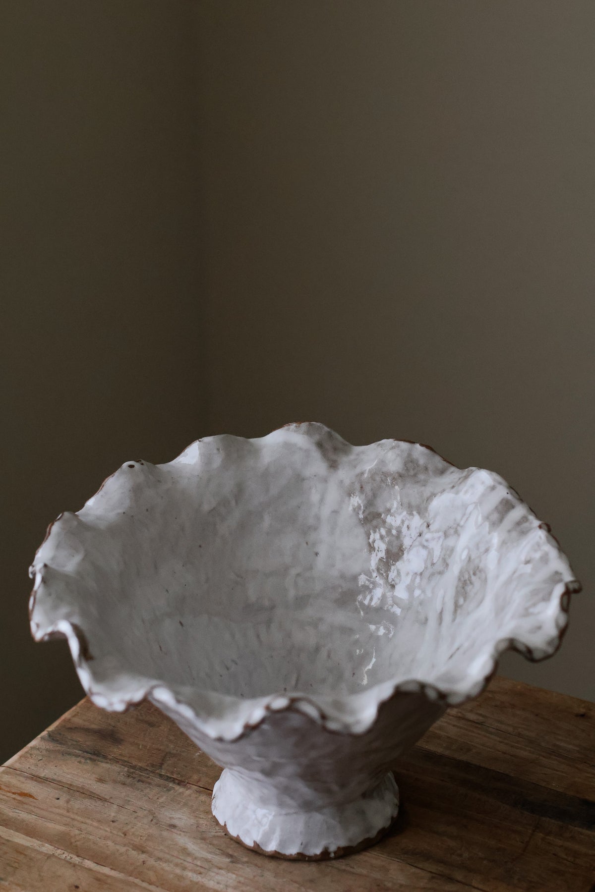WONKY WAVE BOWL WHITE