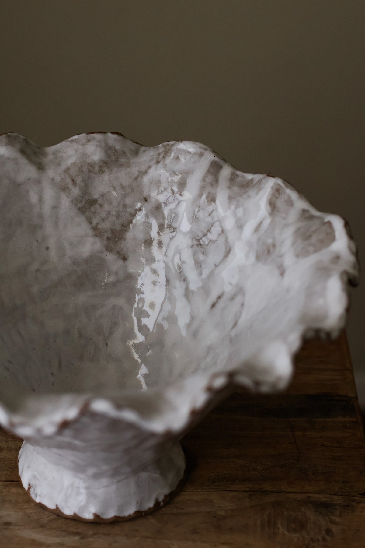 WONKY WAVE BOWL WHITE