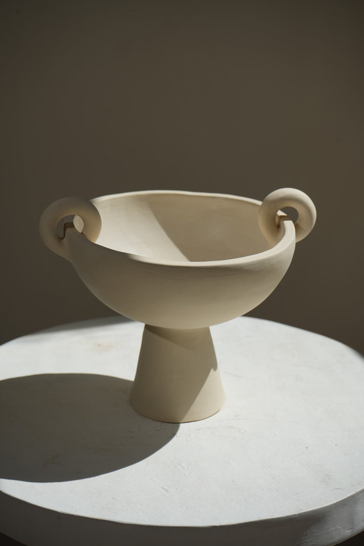 The Fruit Bowl Handmade Ceramic Vessel in Beige Cream by Amanda Hummes