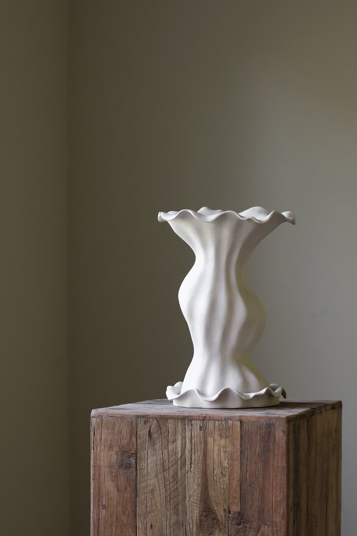 Opaline Sculptural Vessel exclusively at INK + PORCELAIN