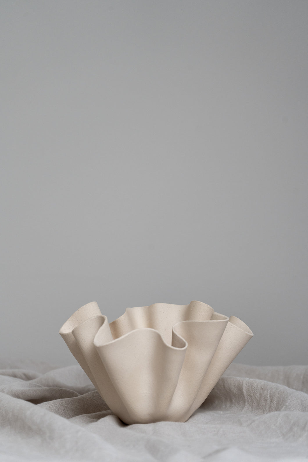 CREAM RUFFLE BOWL — Handmade Luxury Home Decor – INK + PORCELAIN